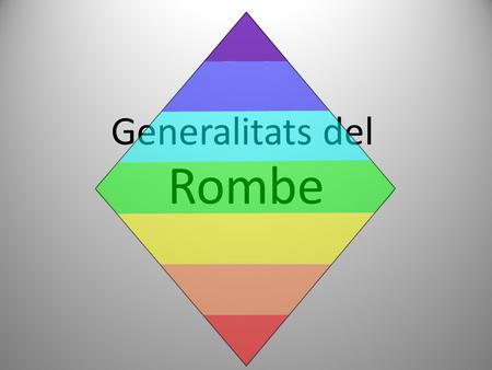 Generalitats del Rombe.