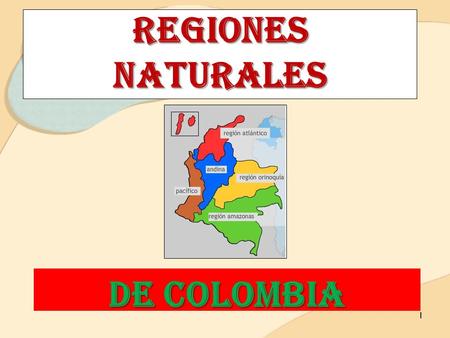 REGIONES NATURALES DE COLOMBIA.
