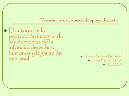 Documento electrónico de apoyo docente