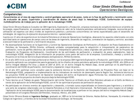 César Simón Oliveros Boada Operaciones Geológicas