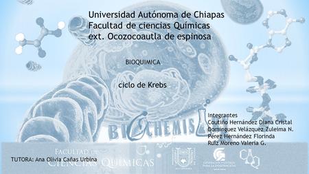 Universidad Autónoma de Chiapas Facultad de ciencias Químicas