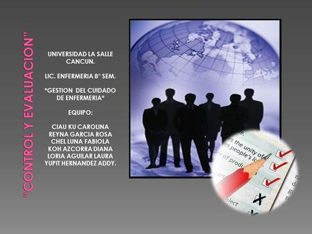 “CONTROL Y EVALUACION”