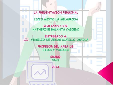 LA PRESENTACION PERSONAL LICEO MIXTO LA MILAGROSA REALIZADO POR: