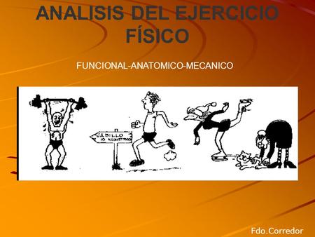 ANALISIS DEL EJERCICIO FÍSICO