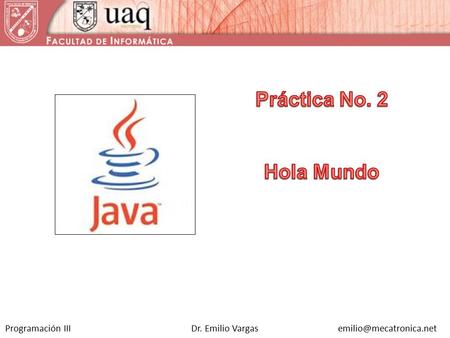 Programación III Dr. Emilio Vargas