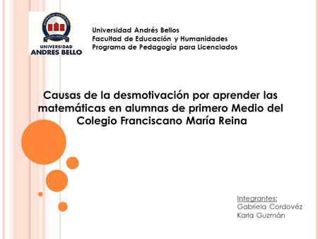 Causas de la desmotivación por aprender las