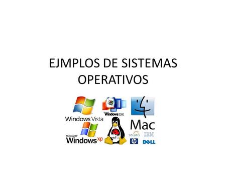 EJMPLOS DE SISTEMAS OPERATIVOS. MACINTOSH Mac OS X es un sistema operativo desarrollado y comercializado por Apple Inc. que ha sido incluido en su gama.