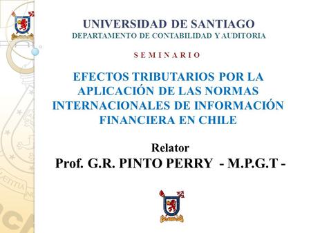 Prof. G.R. PINTO PERRY - M.P.G.T -