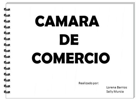 CAMARA DE COMERCIO Realizado por: Lorena Barrios Sally Murcia.