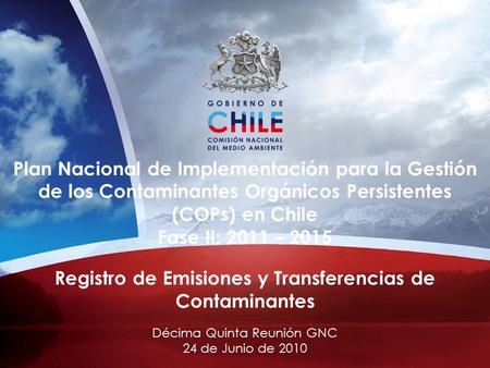 Décima Quinta Reunión GNC 24 de Junio de 2010