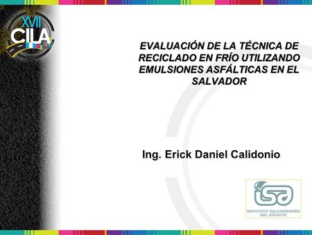 Ing. Erick Daniel Calidonio