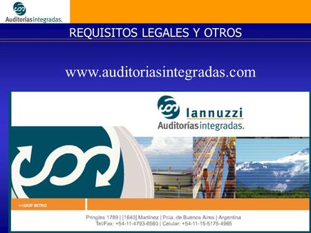 REQUISITOS LEGALES Y OTROS www.auditoriasintegradas.com.