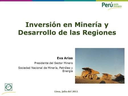 Inversión en Minería y Desarrollo de las Regiones