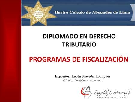 PROGRAMAS DE FISCALIZACIÓN