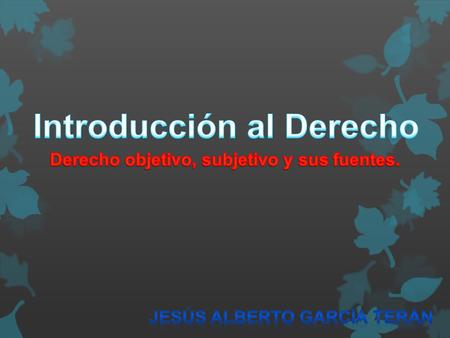 Introducción al Derecho