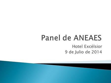 Hotel Excélsior 9 de Julio de 2014.  Se ha constituido en un espacio de encuentro, de diálogo, a partir de la identificación de debilidades y oportunidades.