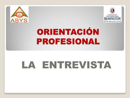 ORIENTACIÓN PROFESIONAL