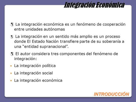 Integración Económica