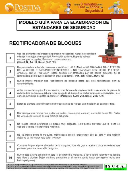 MODELO GUÍA PARA LA ELABORACIÓN DE ESTÁNDARES DE SEGURIDAD