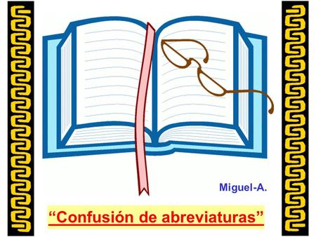 “Confusión de abreviaturas”