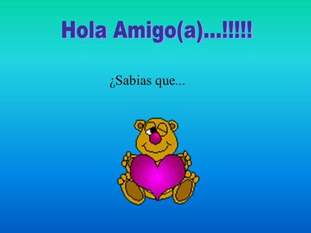 ¿Sabias que.... Alguien llamado ETHEL WATTS dijo: Dios nos dio parientes; gracias a Dios, podemos elegir a nuestros amigos. Un amigo es una persona con.