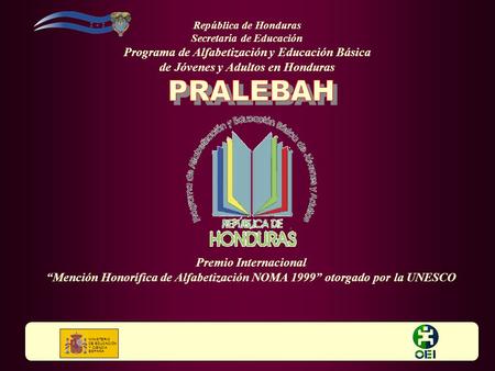 PRALEBAH Programa de Alfabetización y Educación Básica