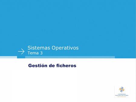 Sistemas Operativos Tema 3