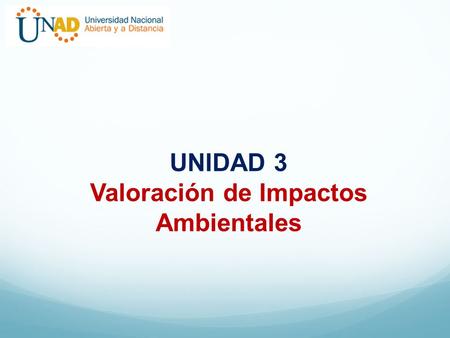 Valoración de Impactos Ambientales