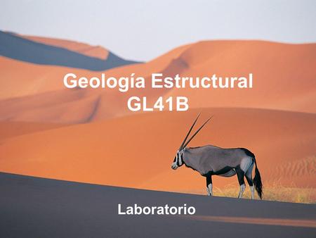 Geología Estructural GL41B