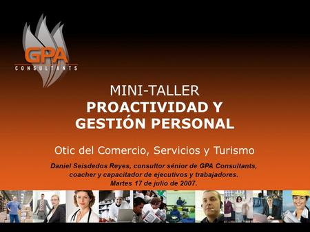 PROACTIVIDAD Y GESTIÓN PERSONAL