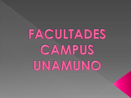 FACULTADES CAMPUS UNAMUNO.