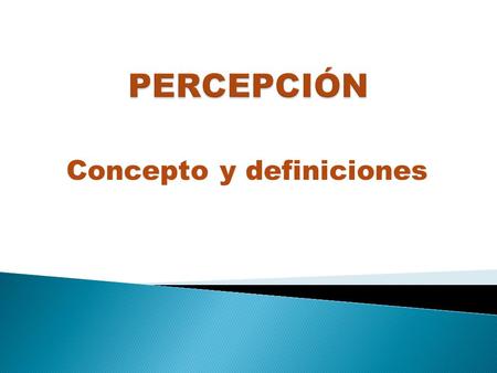 Concepto y definiciones
