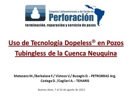 Uso de Tecnología Dopeless en Pozos Tubingless de la Cuenca Neuquina