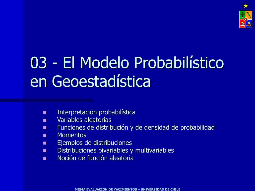 03 - El Modelo Probabilístico en Geoestadística - ppt descargar