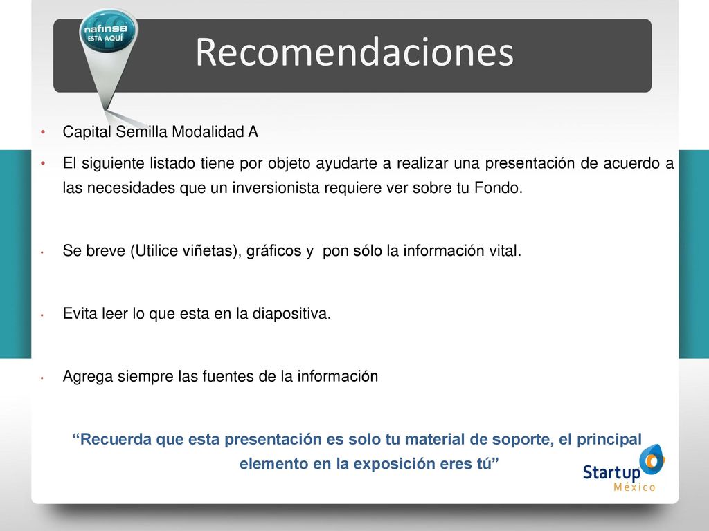 Recomendaciones Capital Semilla Modalidad A Ppt Descargar