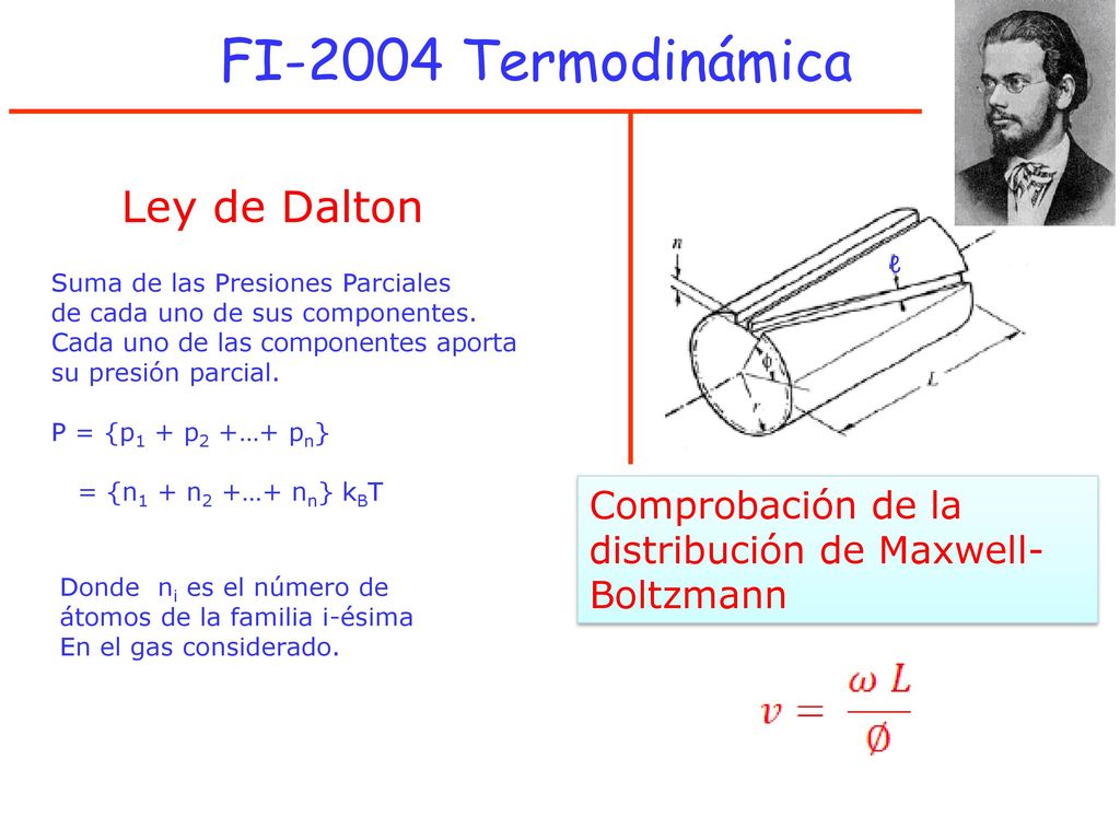 FI-2004 Termodinámica Ley de Dalton - ppt descargar