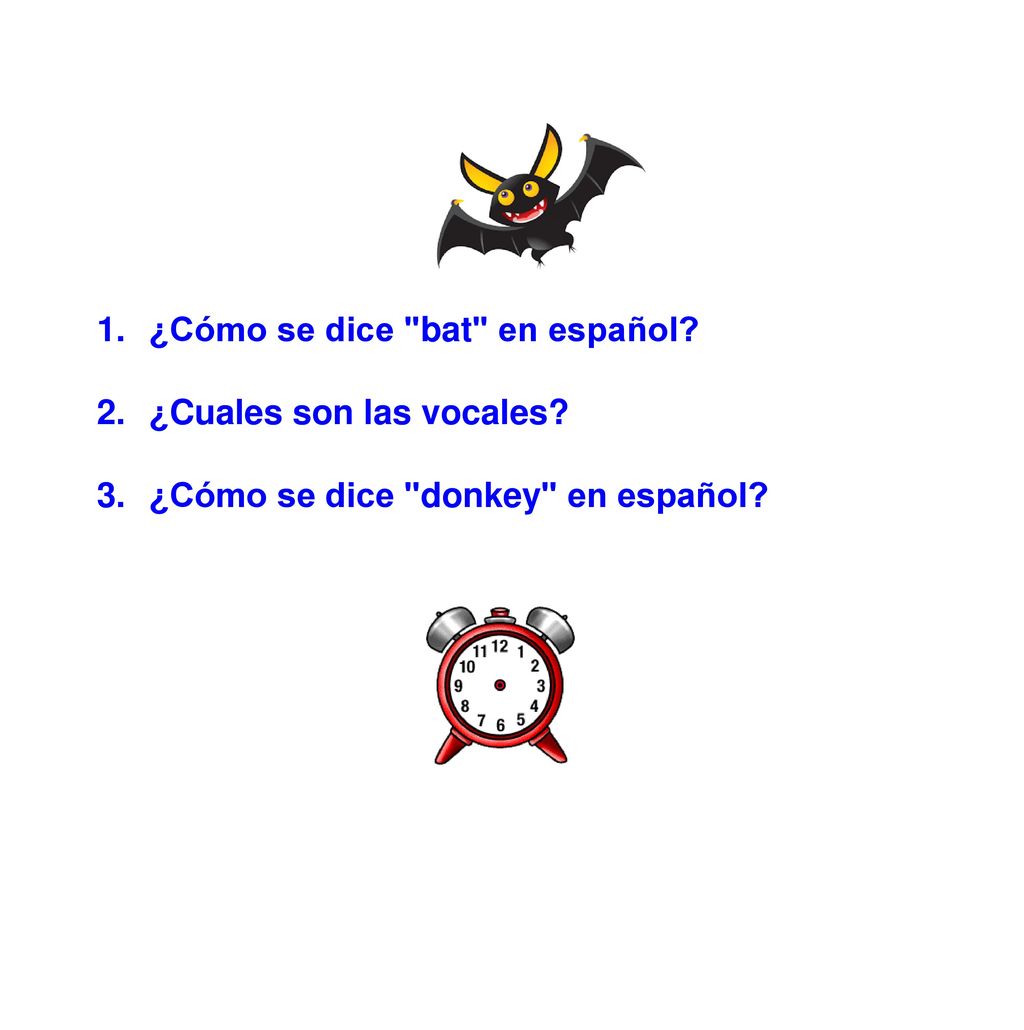 Cómo se dice "bat" en español? - ppt descargar