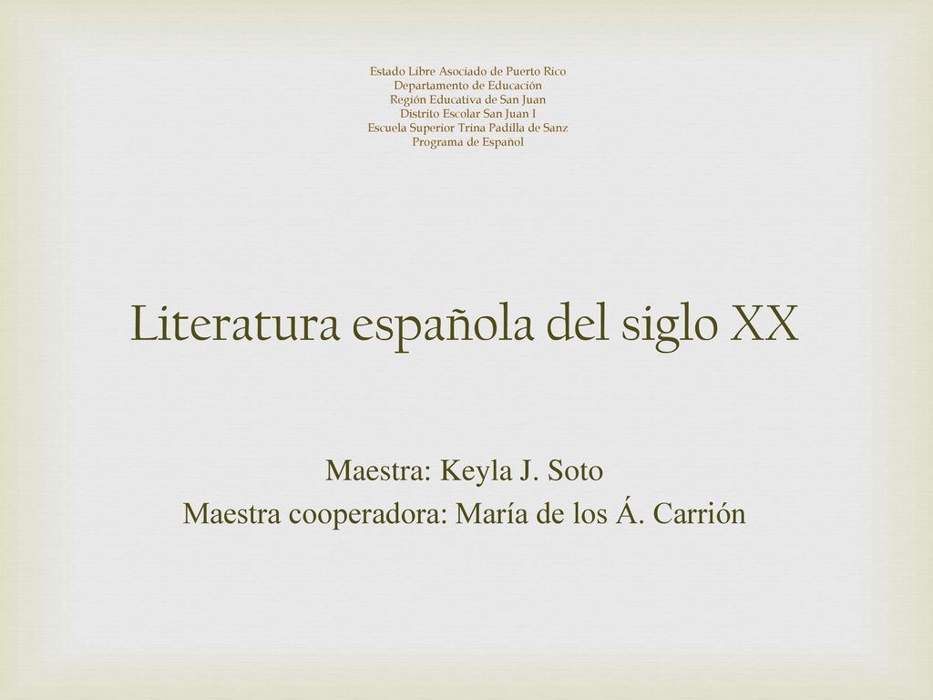 Literatura española del siglo XX - ppt descargar