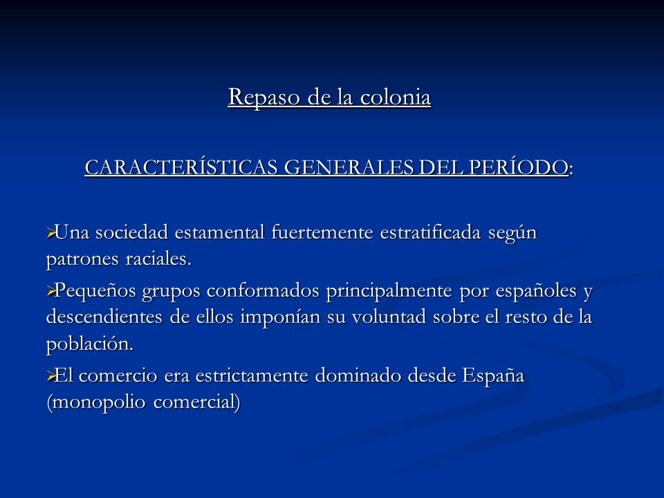 CARACTERÍSTICAS GENERALES DEL PERÍODO: - ppt video online descargar