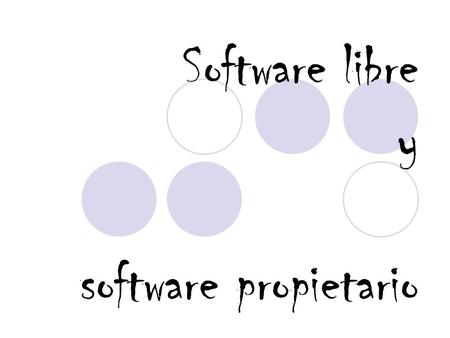 Software libre y software propietario