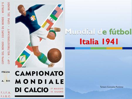 Mundial de fútbol Italia 1941
