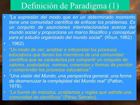 Definición de Paradigma (1)