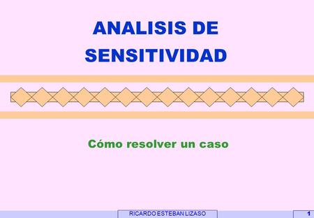 ANALISIS DE SENSITIVIDAD