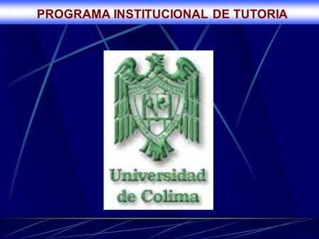 PROGRAMA INSTITUCIONAL DE TUTORIA