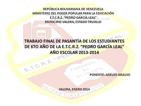 REPÚBLICA BOLIVARIANA DE VENEZUELA