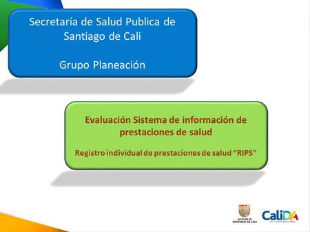 Secretaría de Salud Publica de Santiago de Cali Grupo Planeación