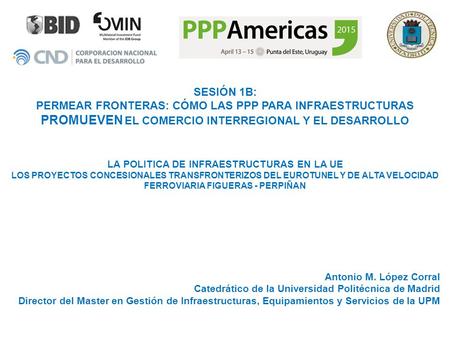 LA POLITICA DE INFRAESTRUCTURAS EN LA UE
