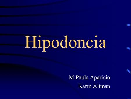 M.Paula Aparicio Karin Altman