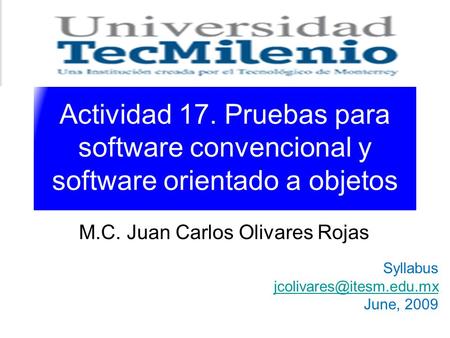 M.C. Juan Carlos Olivares Rojas
