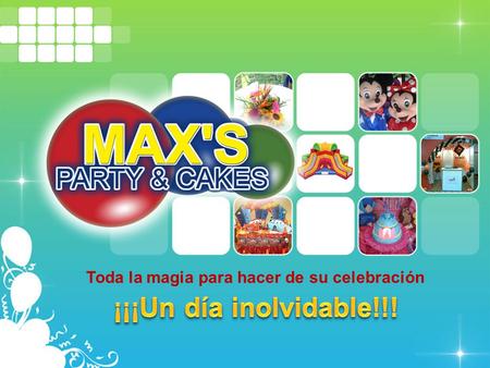 Toda la magia para hacer de su celebración